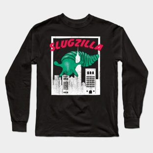 Green Slugzilla 3D Printed Sensory Slug Rampages New York! Long Sleeve T-Shirt